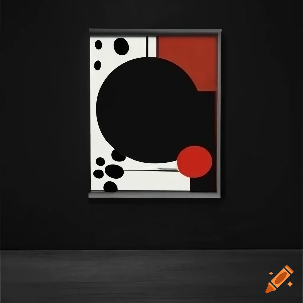 black Bauhaus poster design