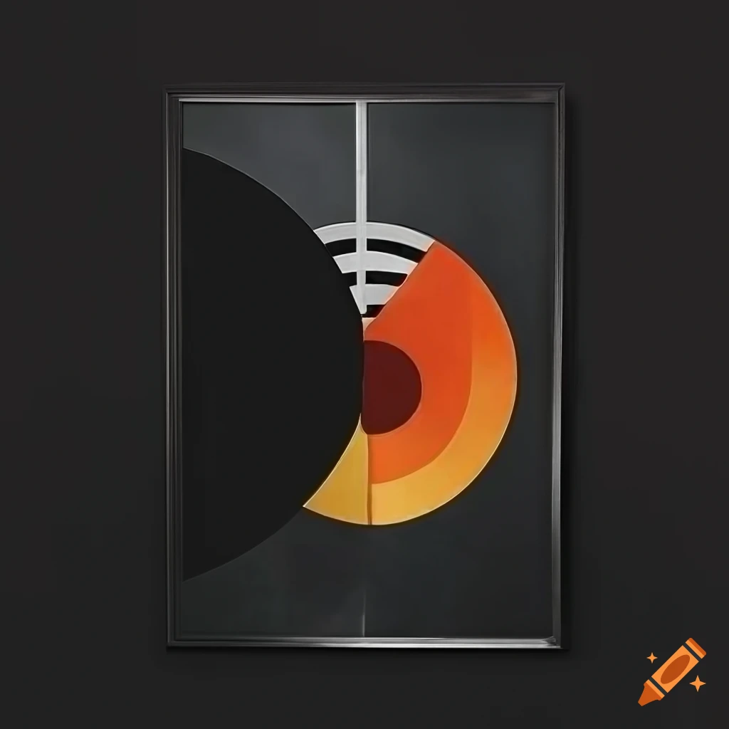 black Bauhaus poster