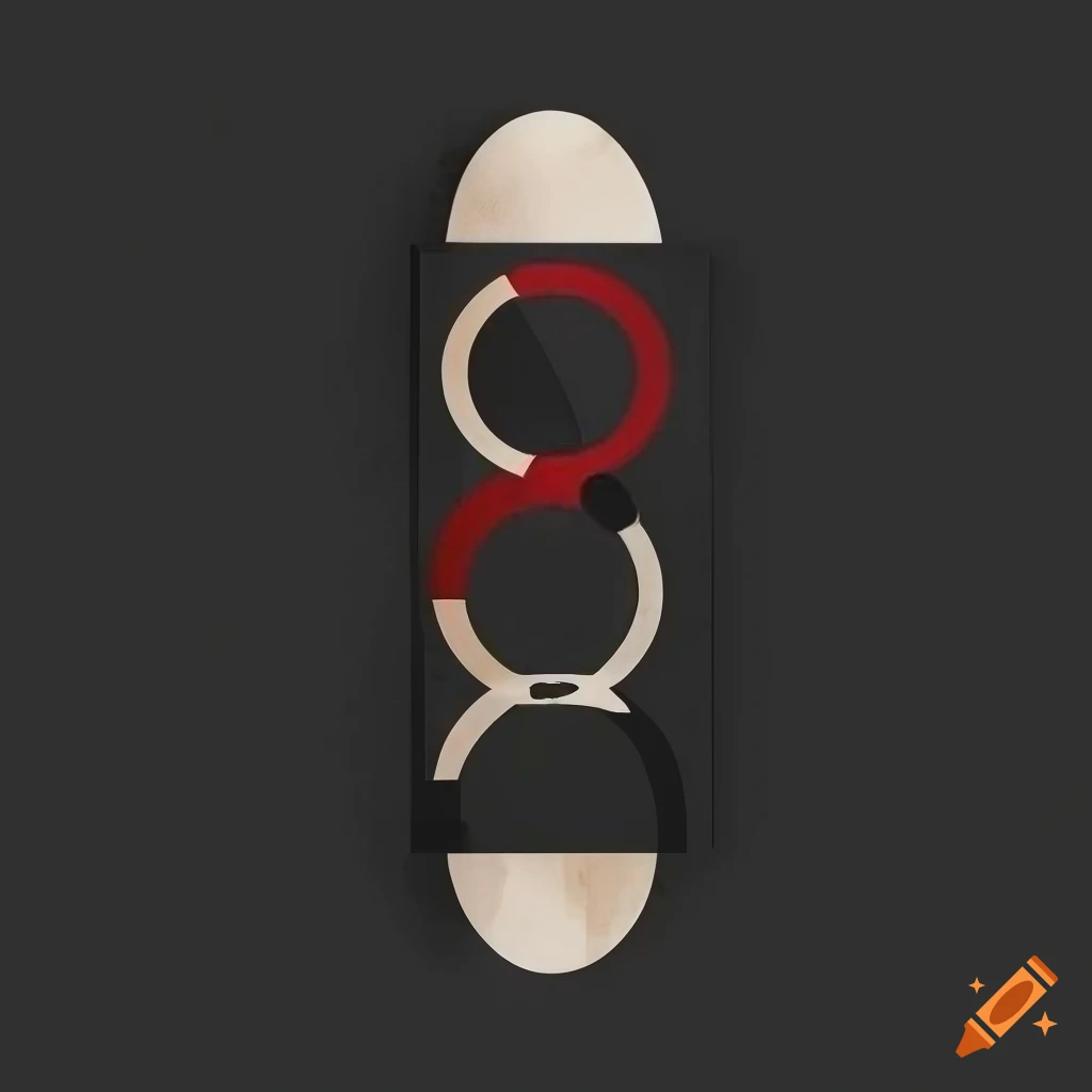 black Bauhaus poster design