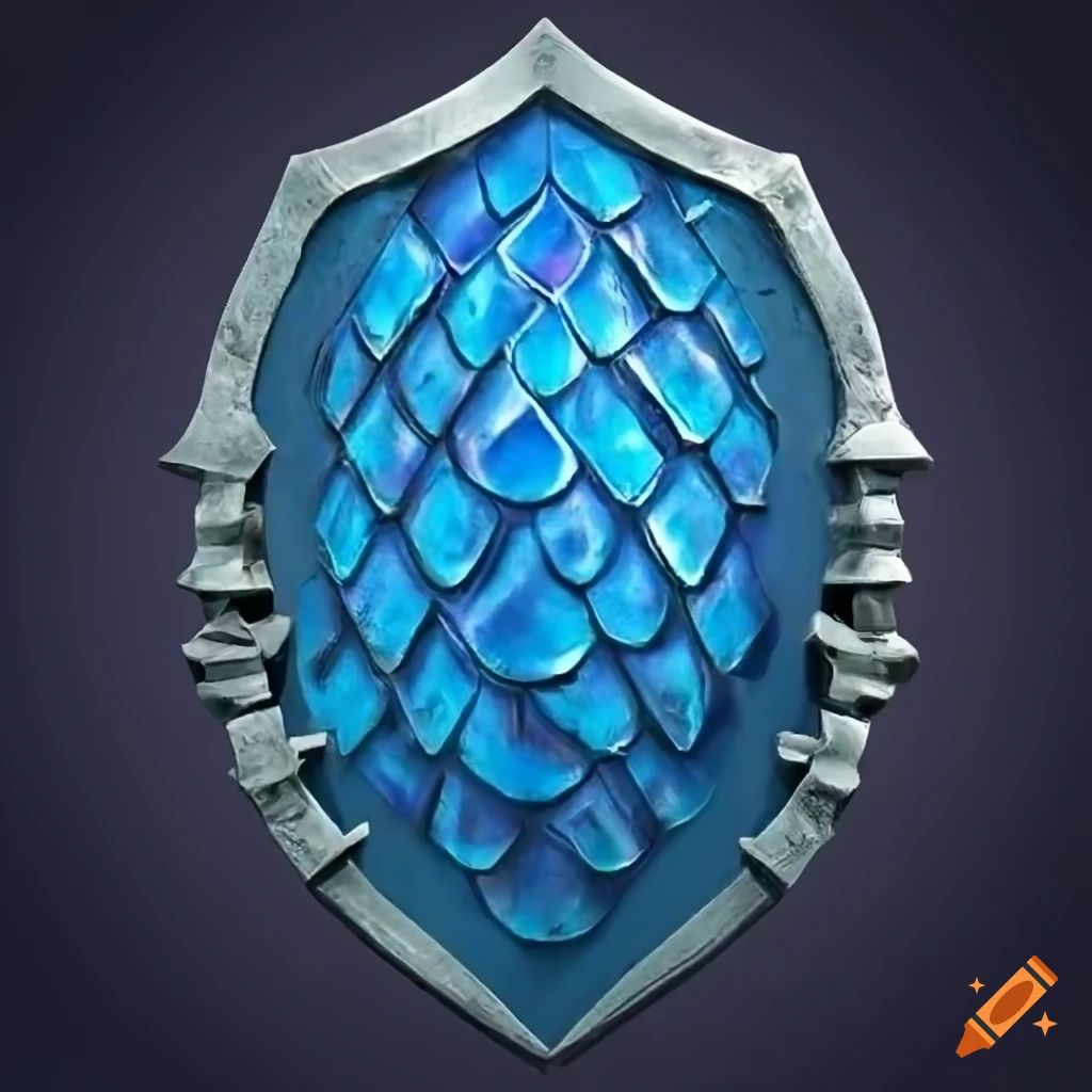 Blue dragon scales shield artifact