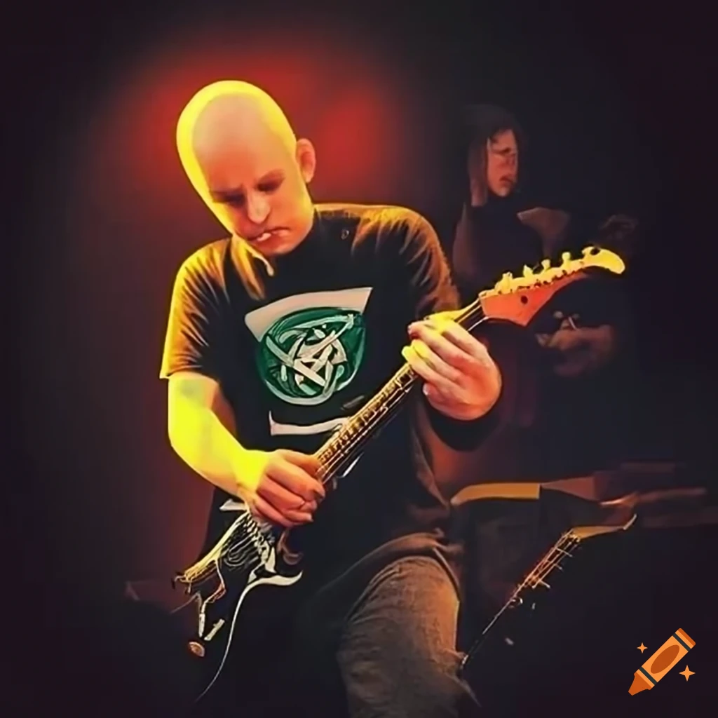 Mogwai band playing with celtic glasgow tshirt