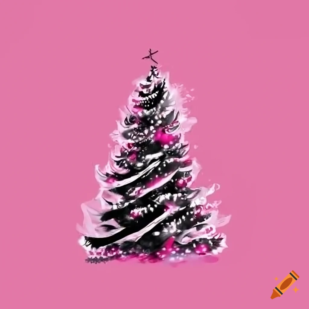 Pink Christmas Tree Decoration