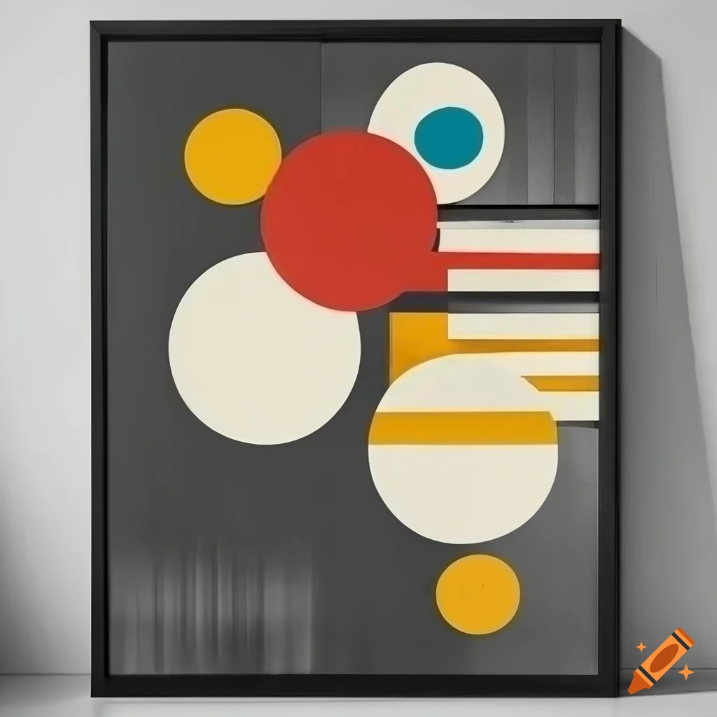 black Bauhaus poster design