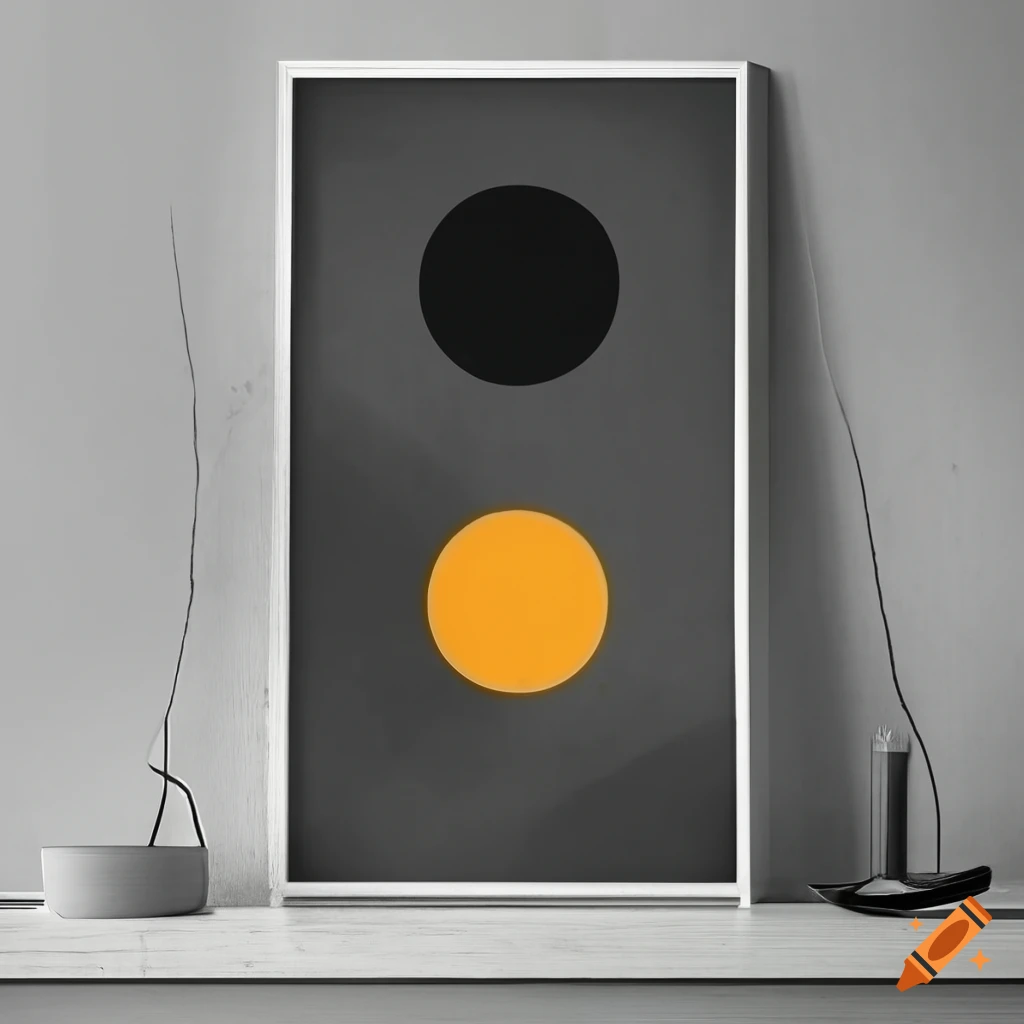 black Bauhaus poster design