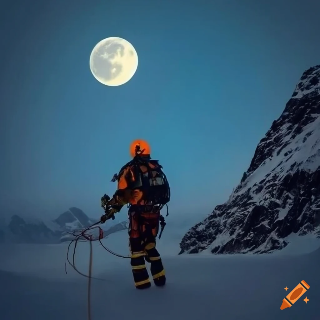 search and rescue personnel in an alpine environment