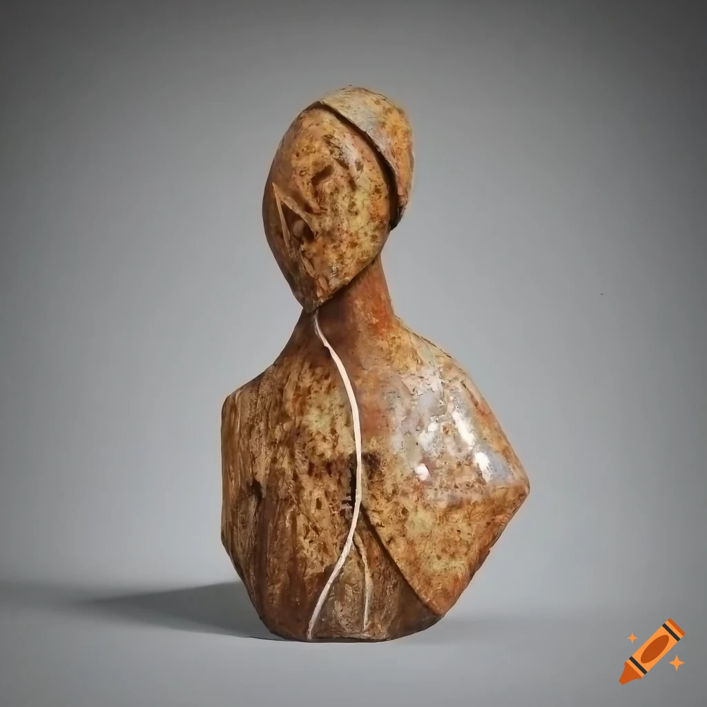 Mixed media sculpture with various materials