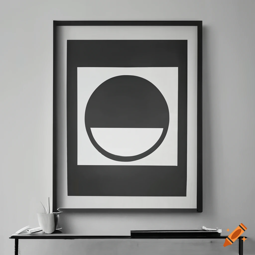 black Bauhaus poster