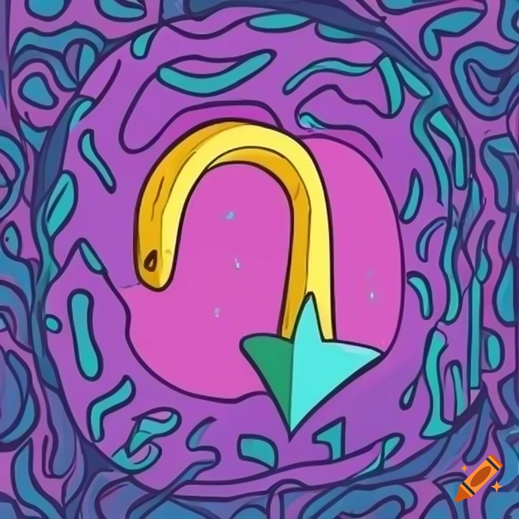 juicy donut cartoon vector art with arrow up