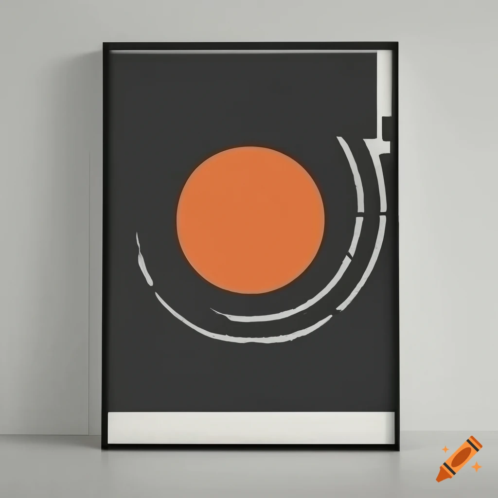 black Bauhaus poster