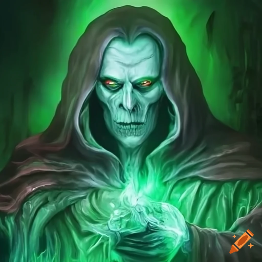 Dark Lord wielding green magic