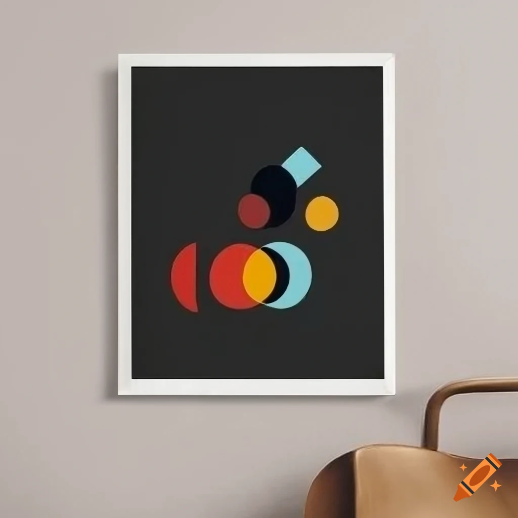 black and white Bauhaus poster