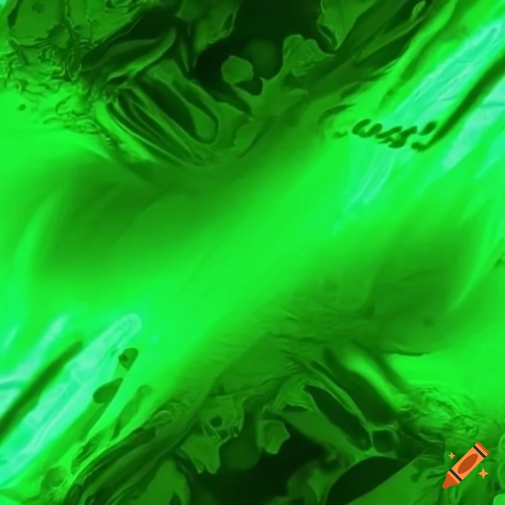 green neon border design