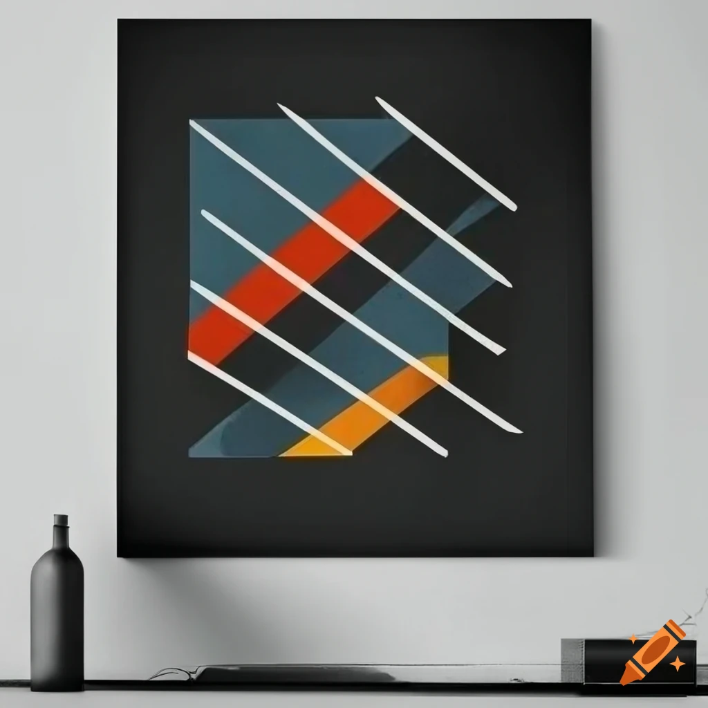 black Bauhaus poster design