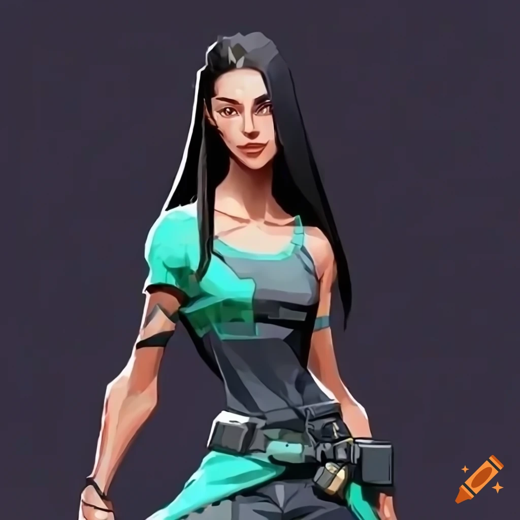 Pakistani Inspired Female Valorant Character With A Gun On Craiyon Pakistani Inspired Female Valorant Character With A Gun On Craiyon