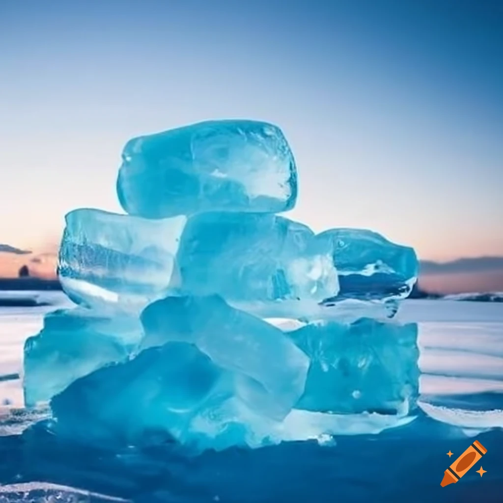 ice sculpture of a pile of shame