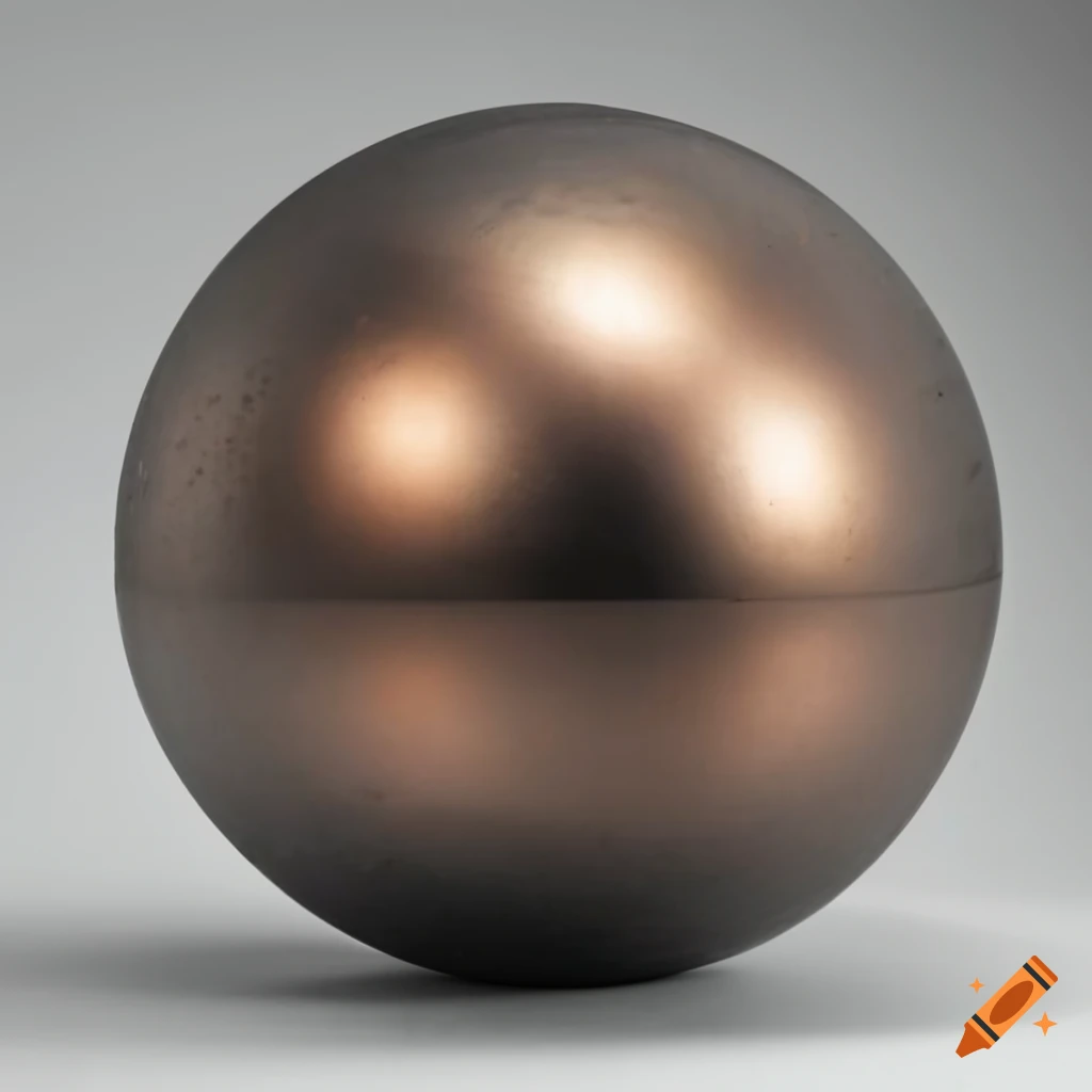 Vibrant metal ball sculpture