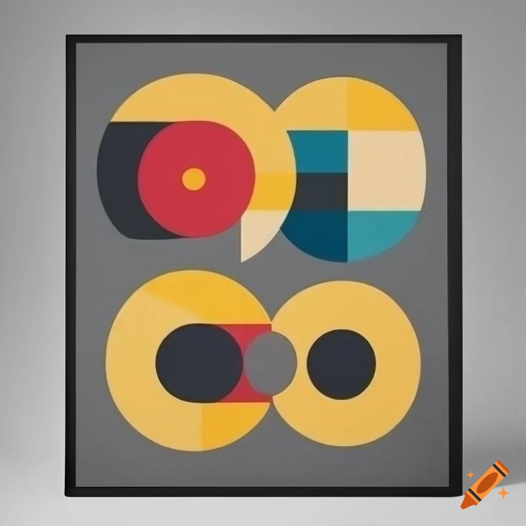 black Bauhaus poster