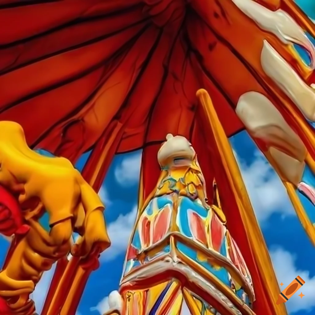 intricately sculpted forms inspired by fairground aesthetic