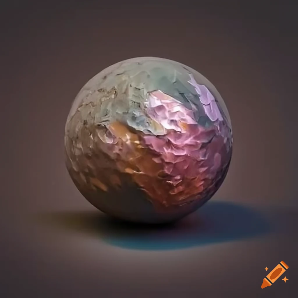 Stylized image of a rough liquid metal ball