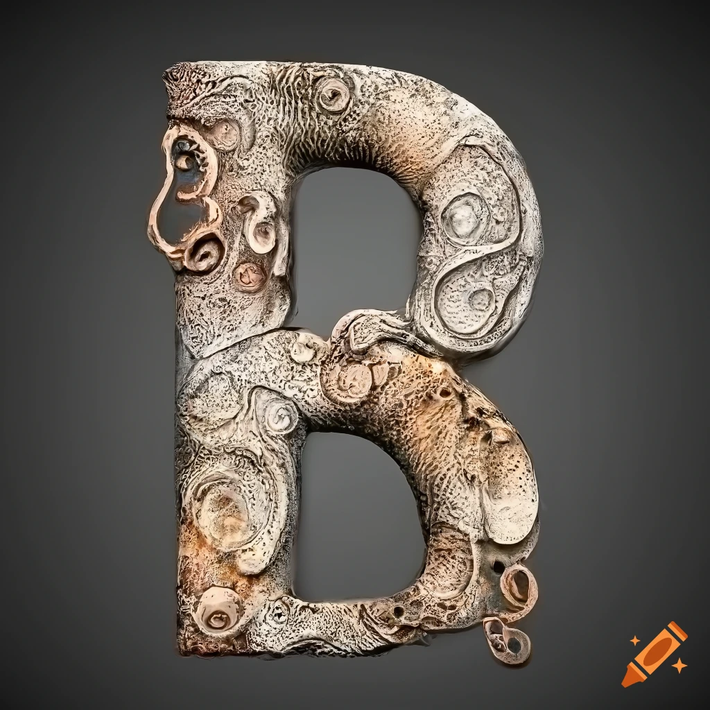 dramatic white background with stone letter "A" and octopus masks