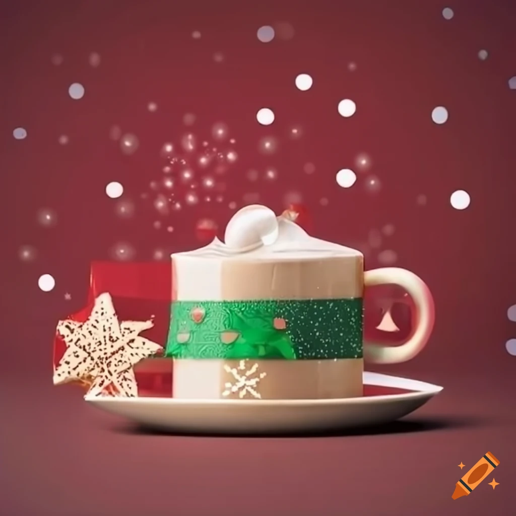 festive Christmas gift wrapped in beautiful paper