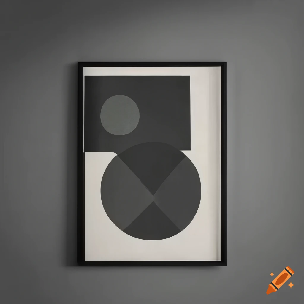 black Bauhaus poster design