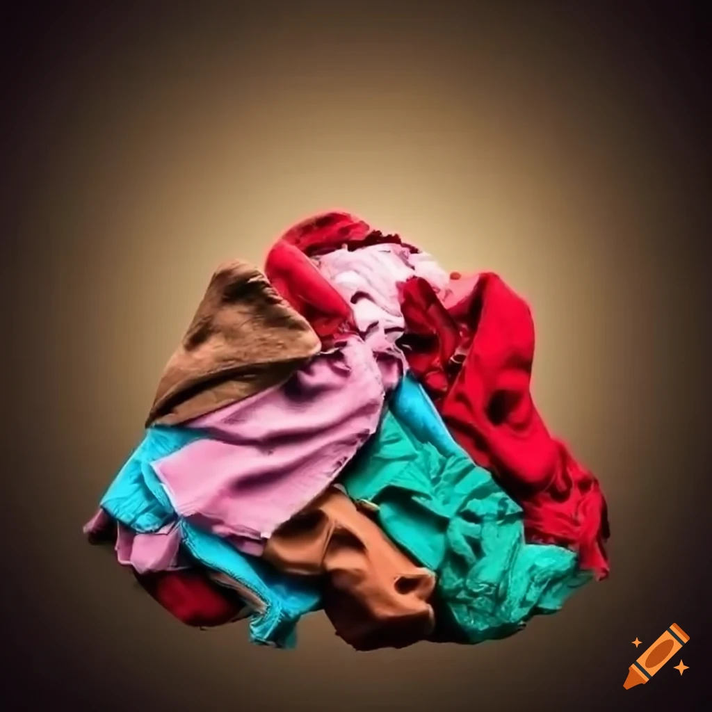 pile of dirty multicolored clothes