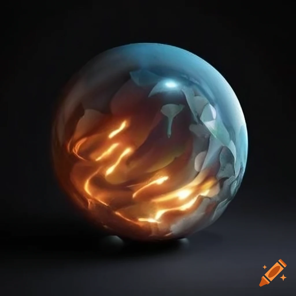 artistic representation of a crystal ball