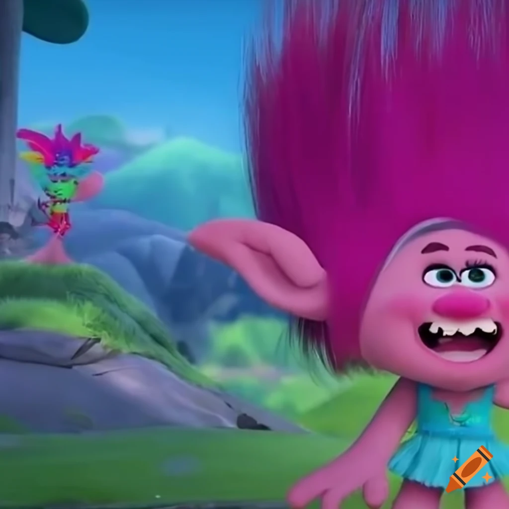 Scenery from the trolls movie