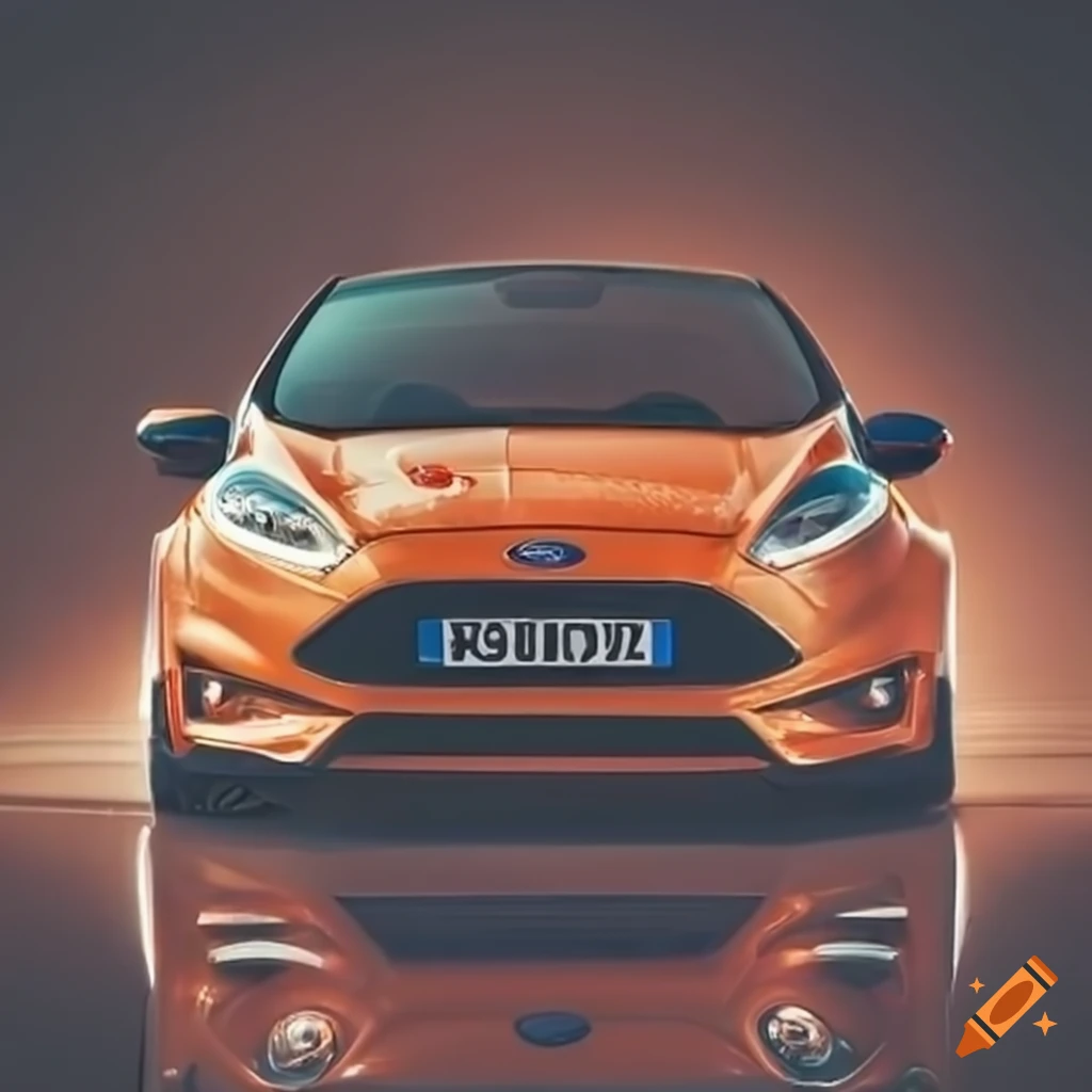 orange-ford-fiesta-st-mk7-on-craiyon