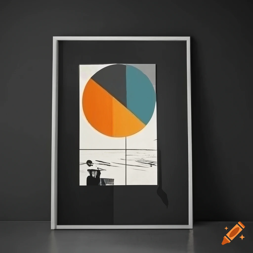 black Bauhaus poster design