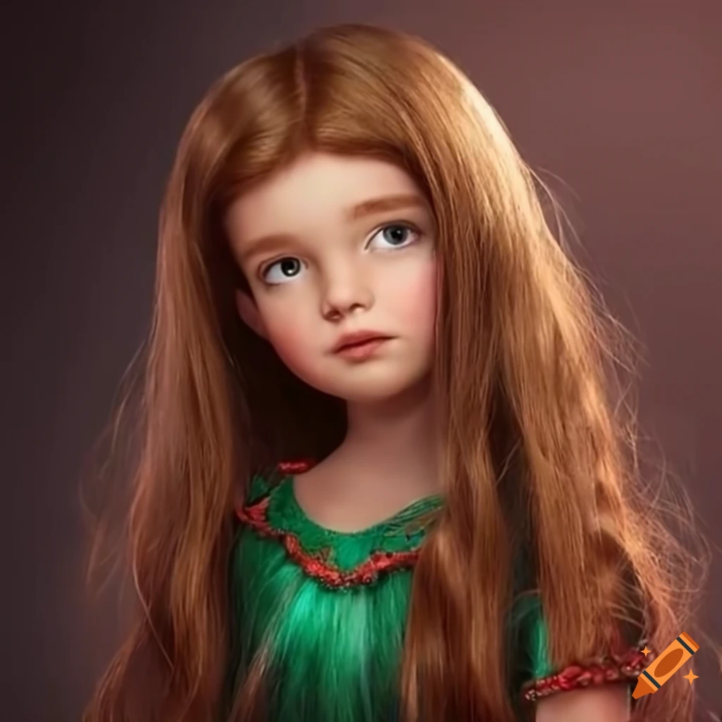 Little Girl With Elf On The Shelf