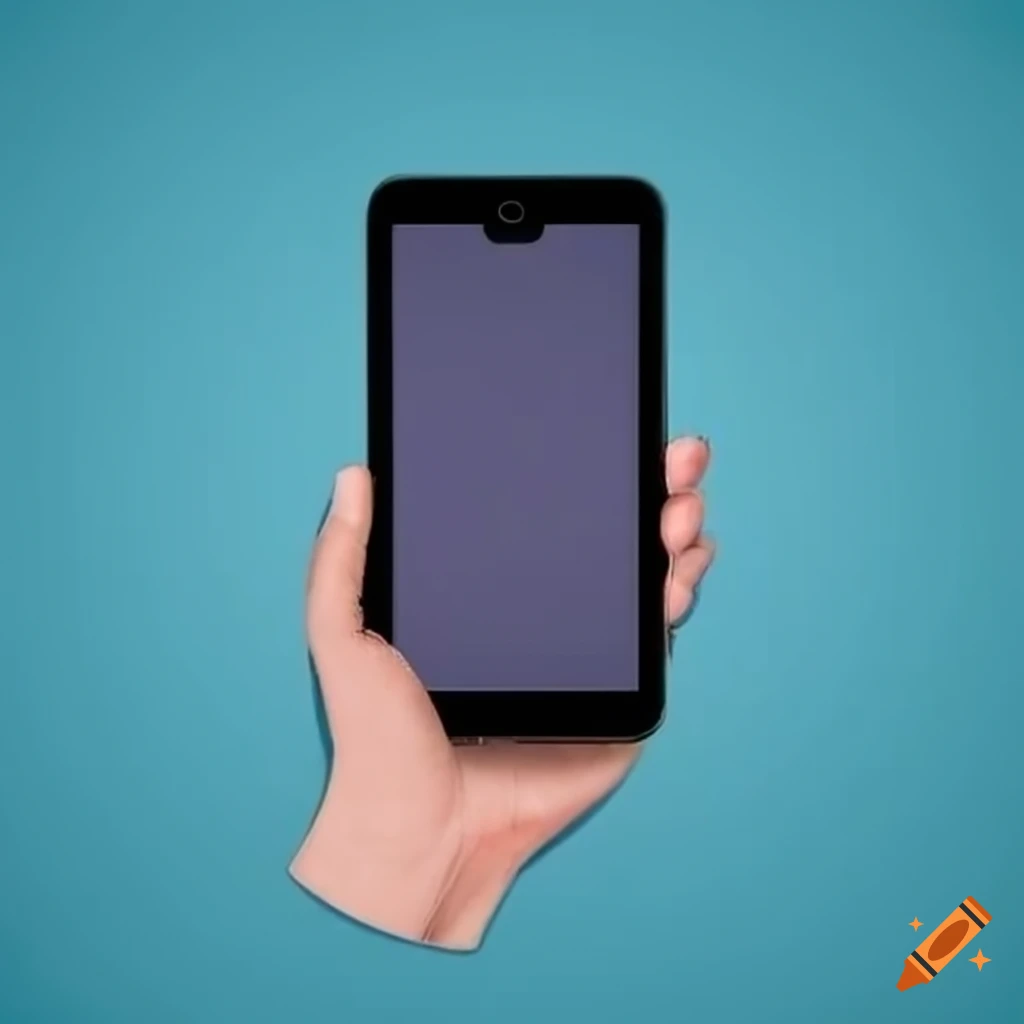 hand holding a smartphone