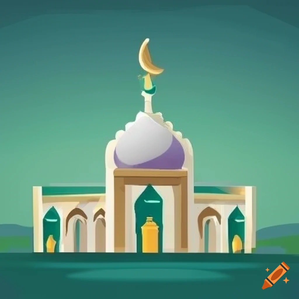 cartoon mosque logo