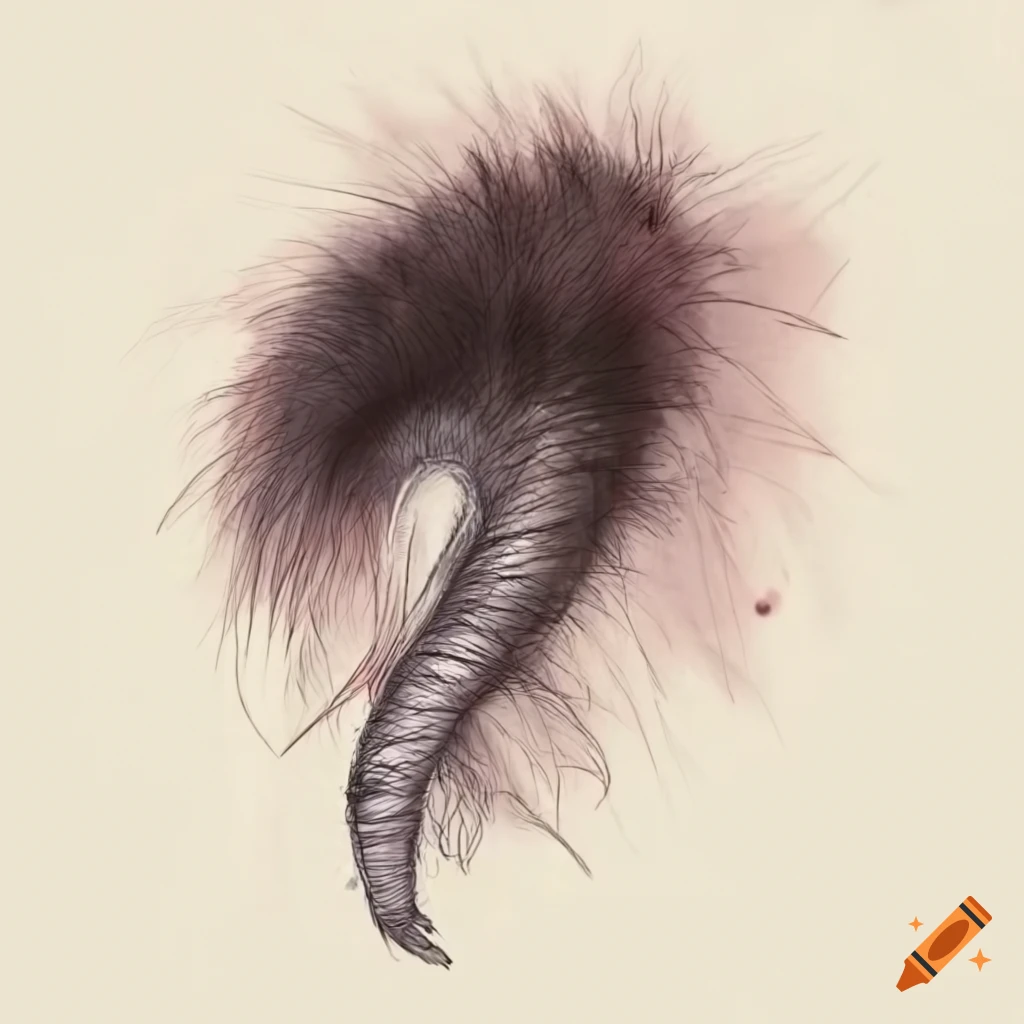 Closeup of a rat's tail