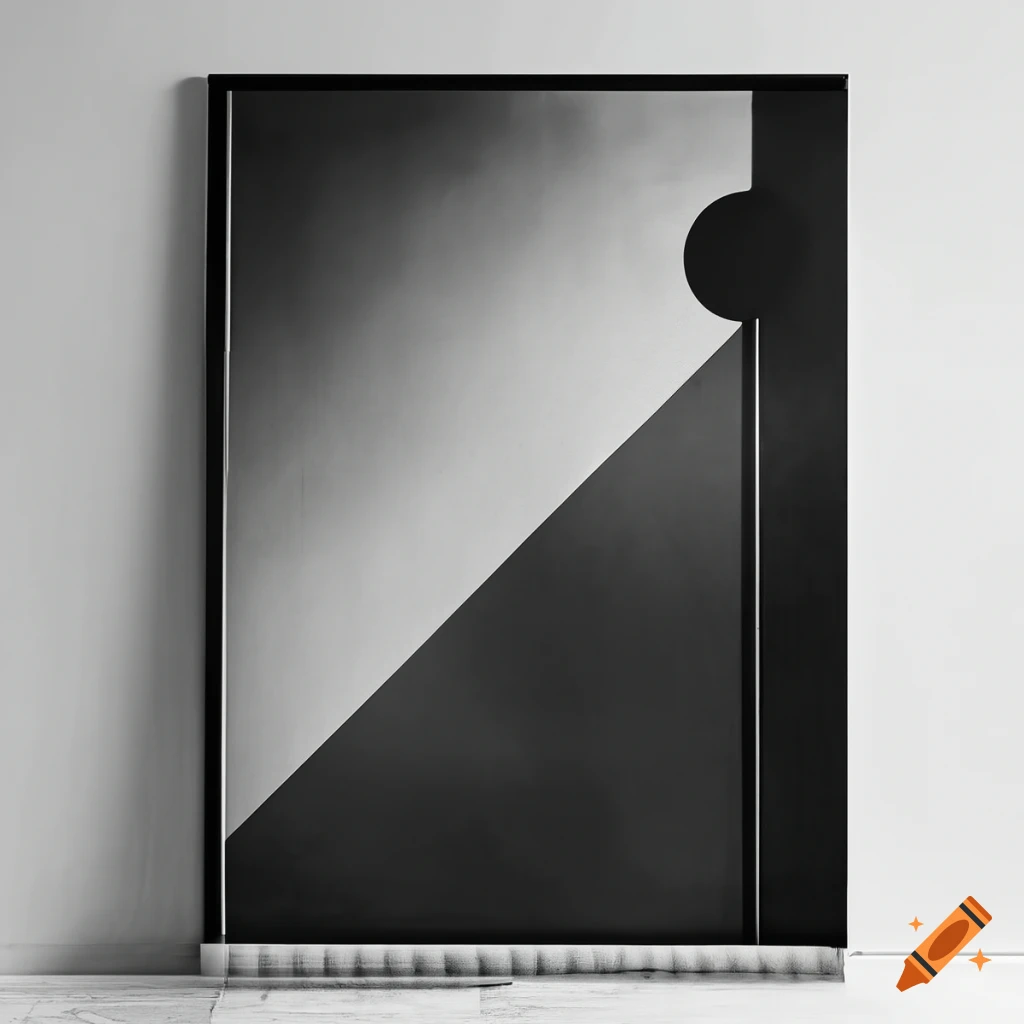 black Bauhaus poster design