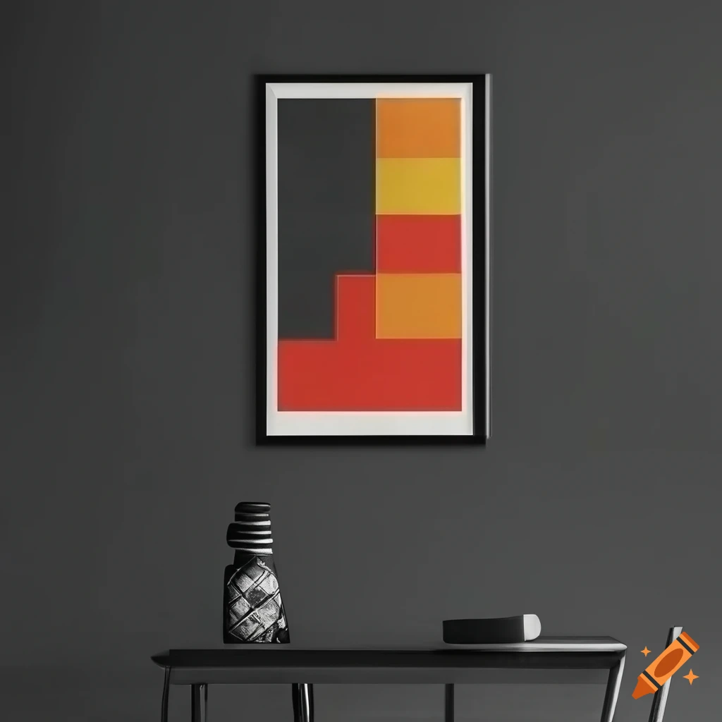 black and white Bauhaus poster