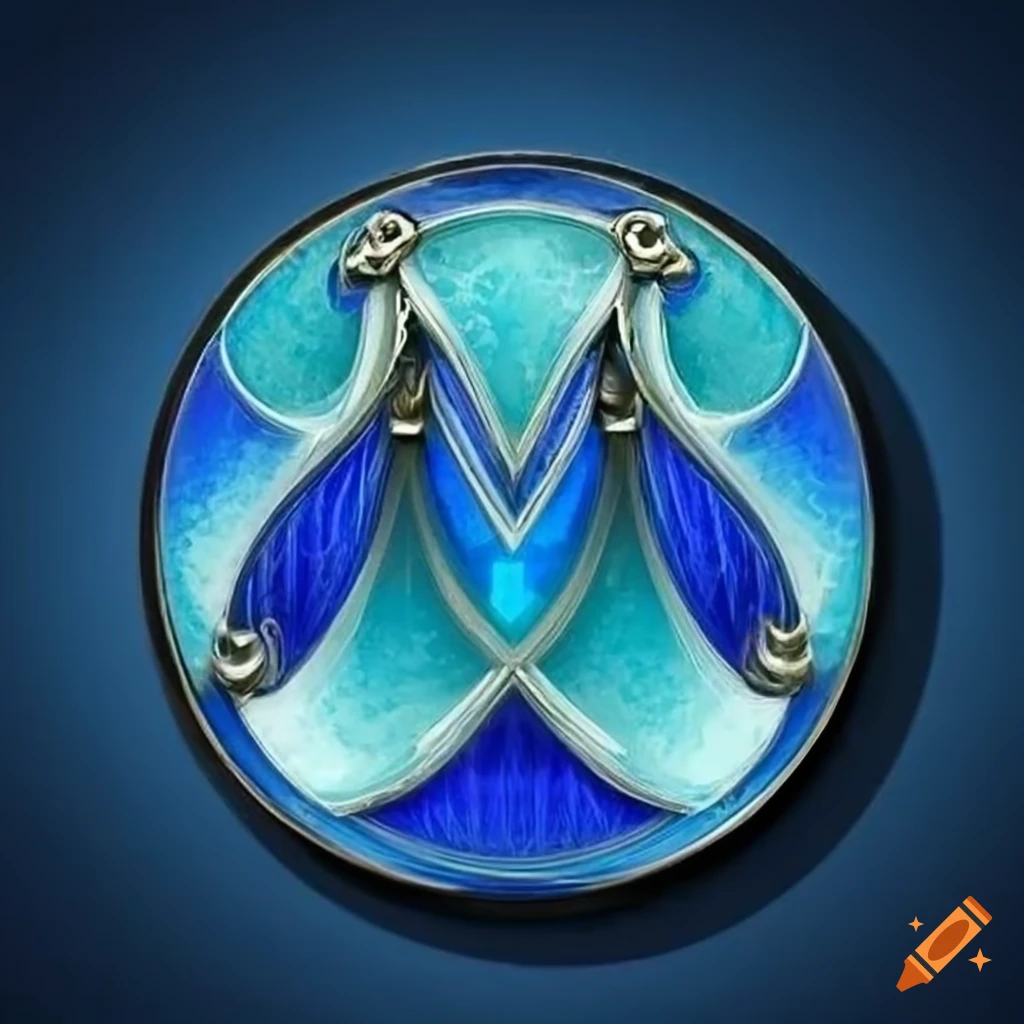 Blue dragon scales shield artifact on Craiyon