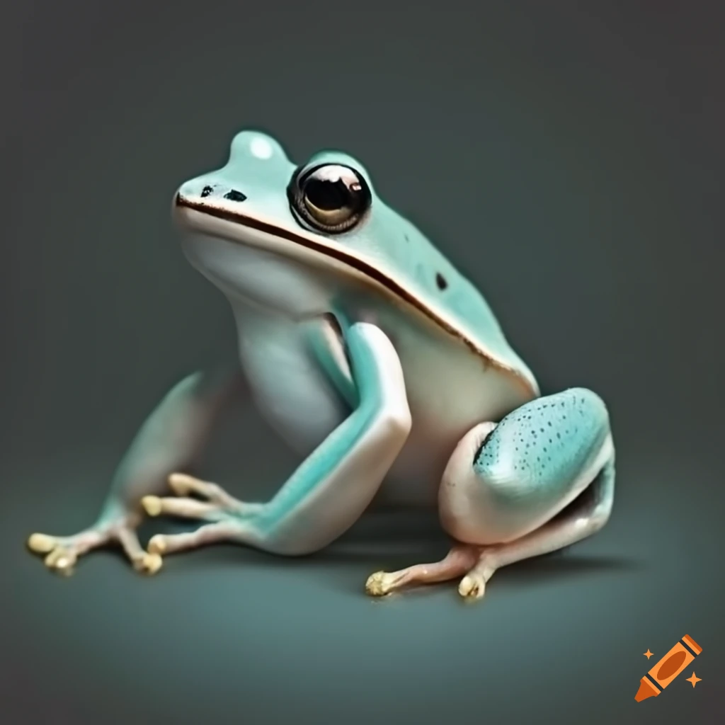 black and white image of a frog vocalizing