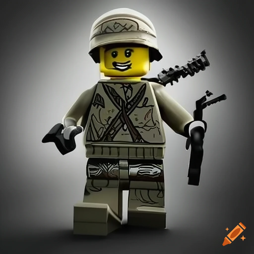 Lego war scene on Craiyon