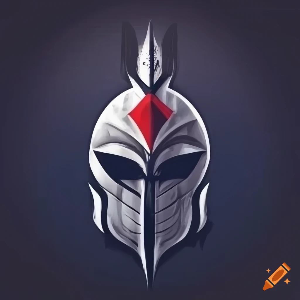 warrior face logo in high definition