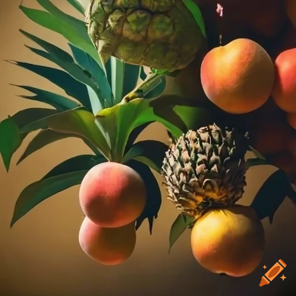fruit-bearing trees inside a cathedral