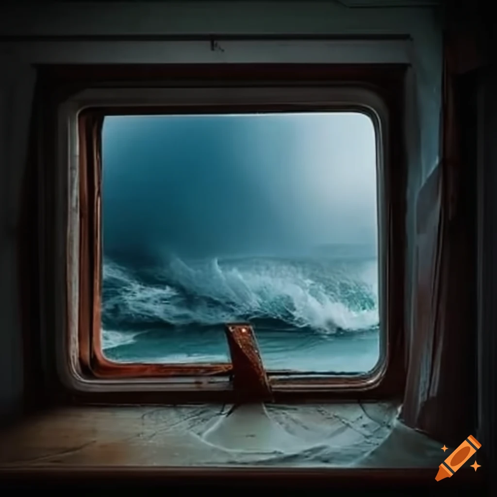 image of a stormy boat cabin