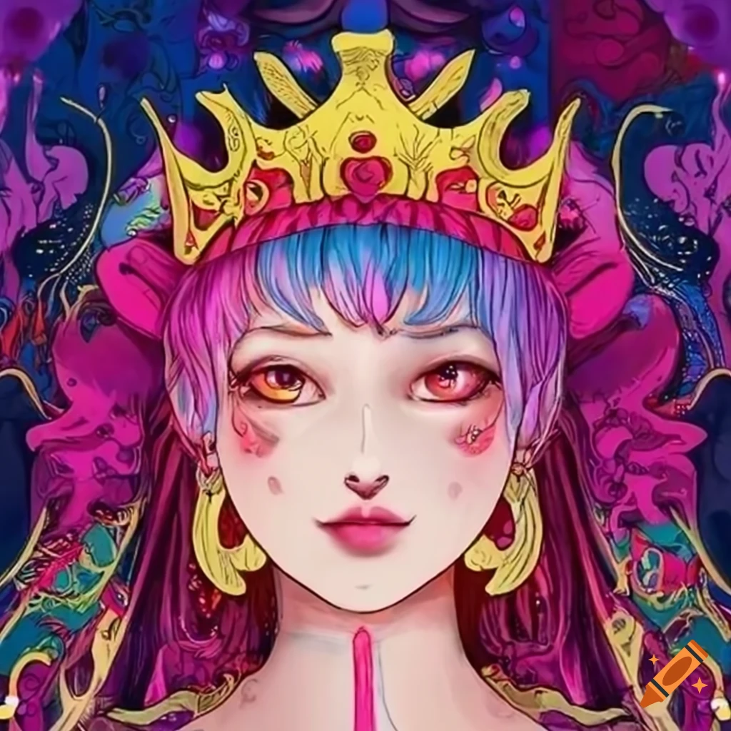 colorful and cute Tarot card 'The Empress'