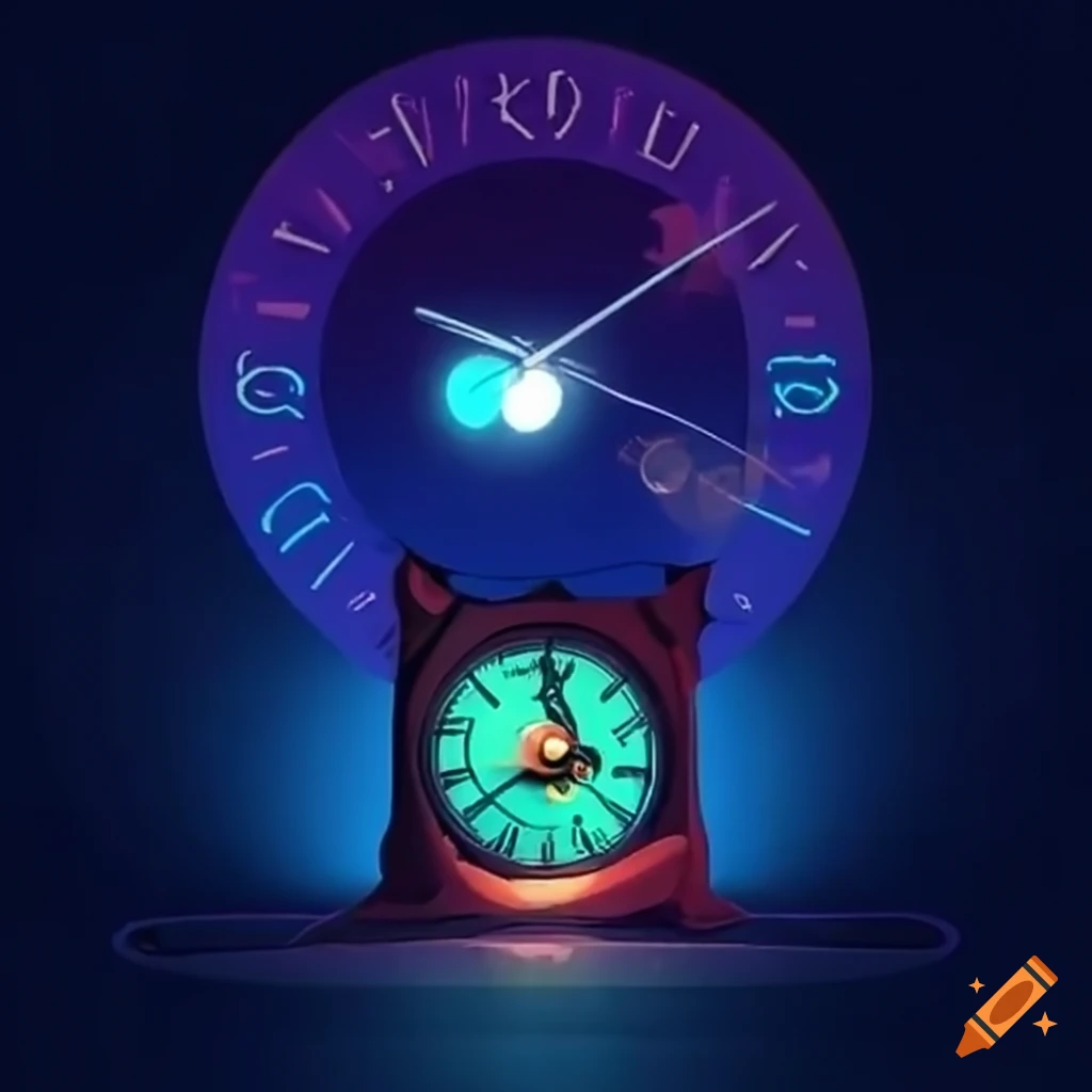 conceptual image of a mystery clock