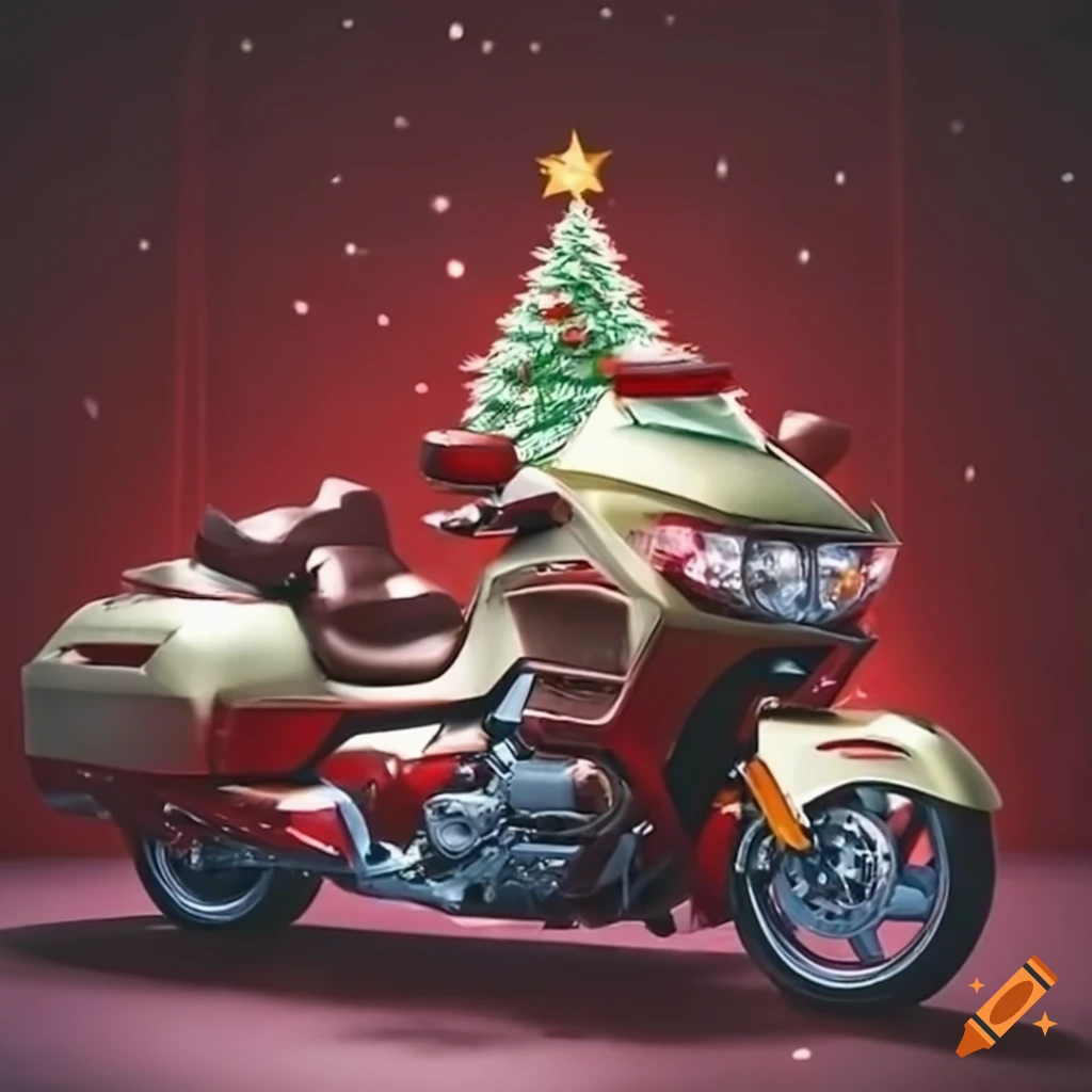 Honda Goldwing Motorcycle Wrapped In Christmas Paper On Craiyon honda-goldwing-motorcycle-wrapped-in-christmas-paper-on-craiyon