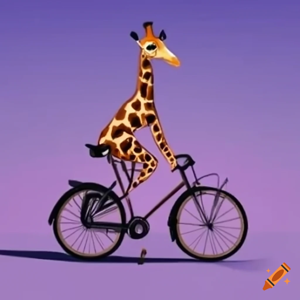 giraffe bicycle
