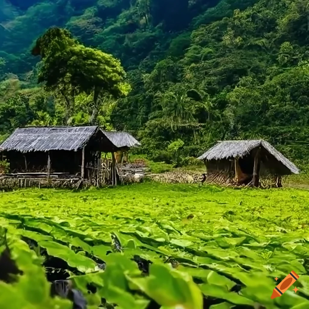 portrait of a Cordillera Indigenous family with solar panel roofing