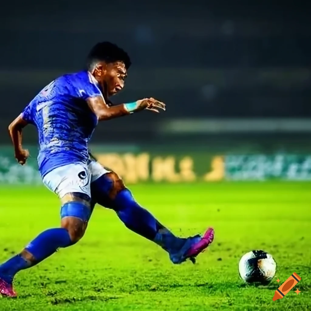 Muddy football match between terengganu fc and jdt fc on Craiyon