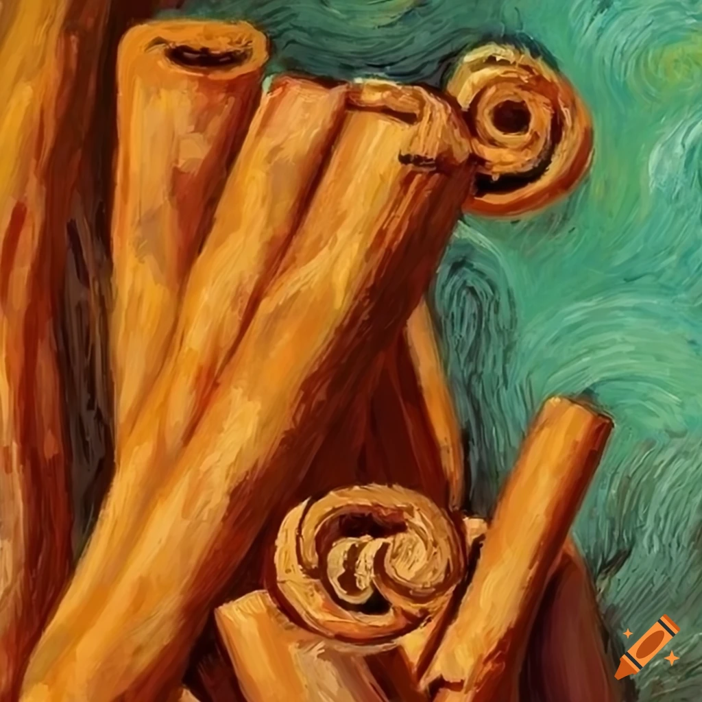 artistic image of cinnamon sticks